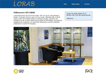 Tablet Screenshot of lorab.se